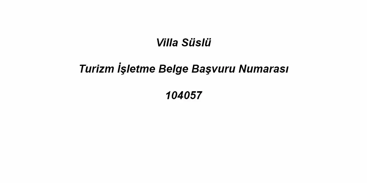 Villa Süslü Villa Süslü - 17